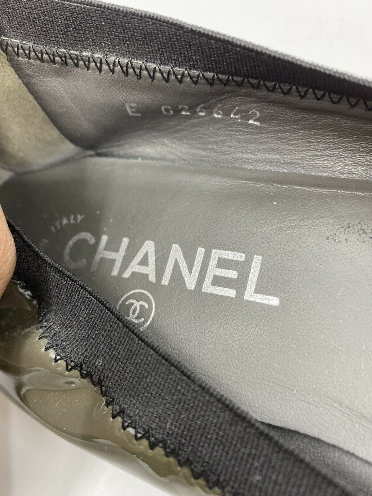 Chanel Classic Ballerina Cap Toe Flats 7.5