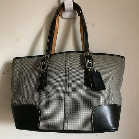 Coach Fabric/Leather Tote