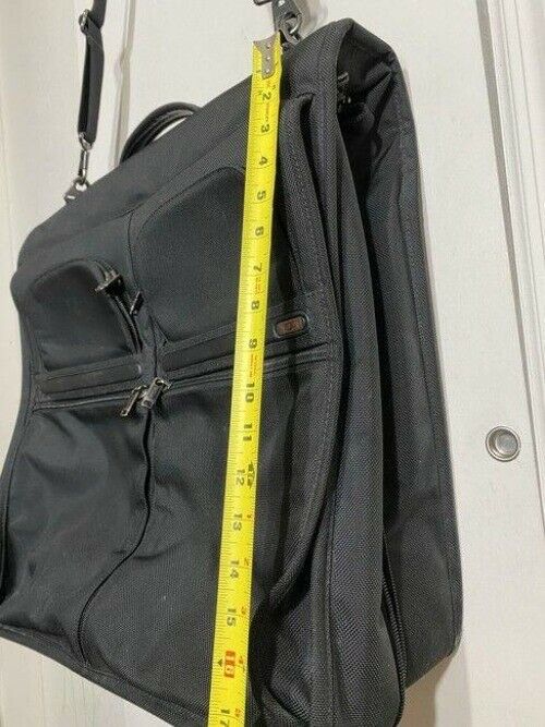 tumi alpha kleidersack black nylon weekend travel bag