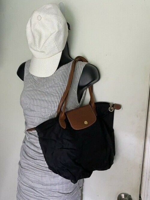 Longchamp Project Black Nylon Shoulder Bag
