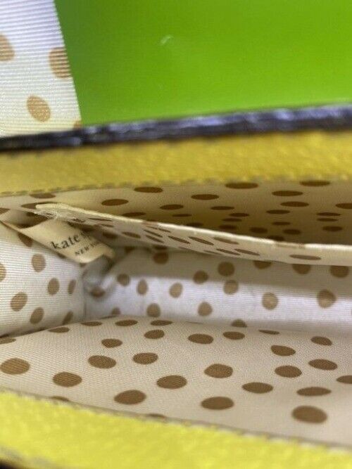 Kate Spade Small Yellow Leather Cross Body Bag