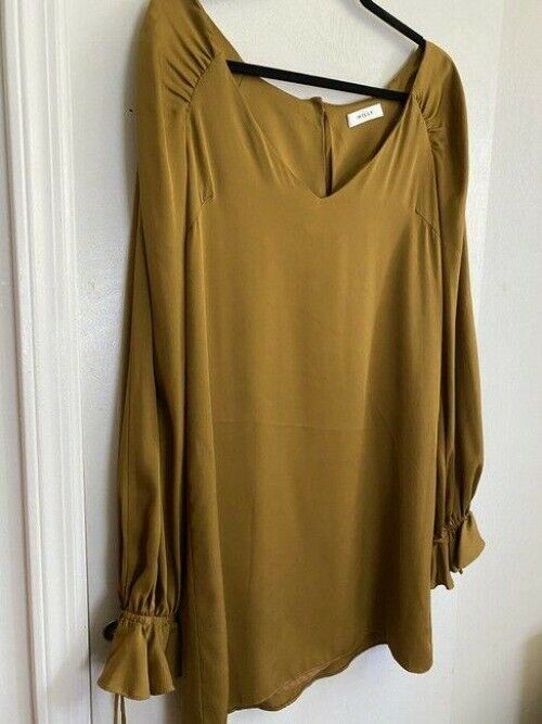 Milly rust orange new chiffon msrp