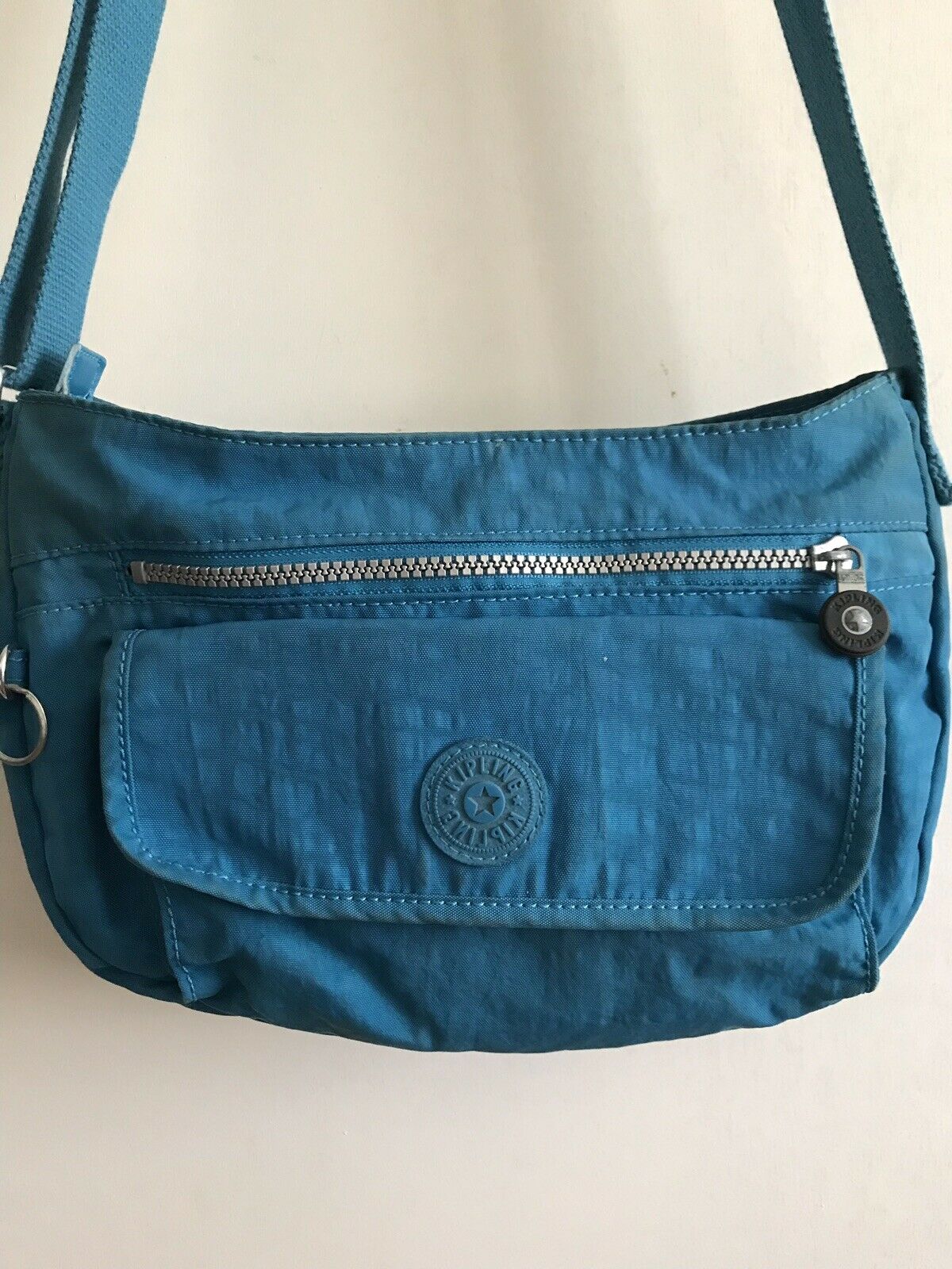 KIPLING Small Bright Blue Nylon Crossbody Bag