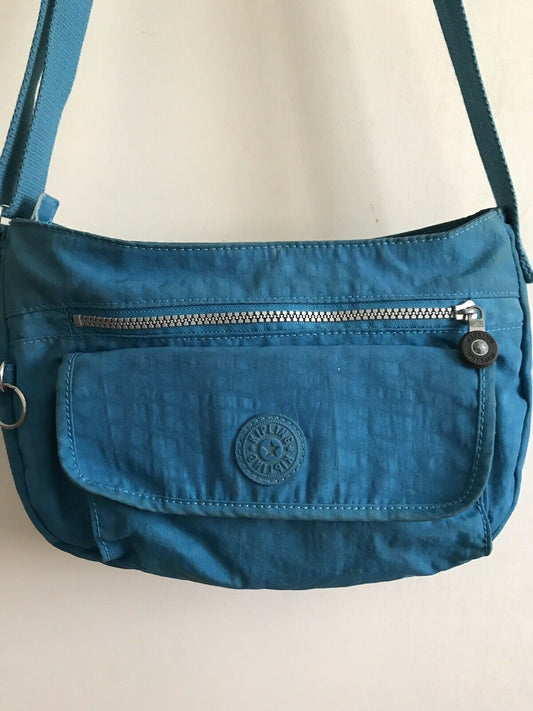 KIPLING Small Bright Blue Nylon Crossbody Bag