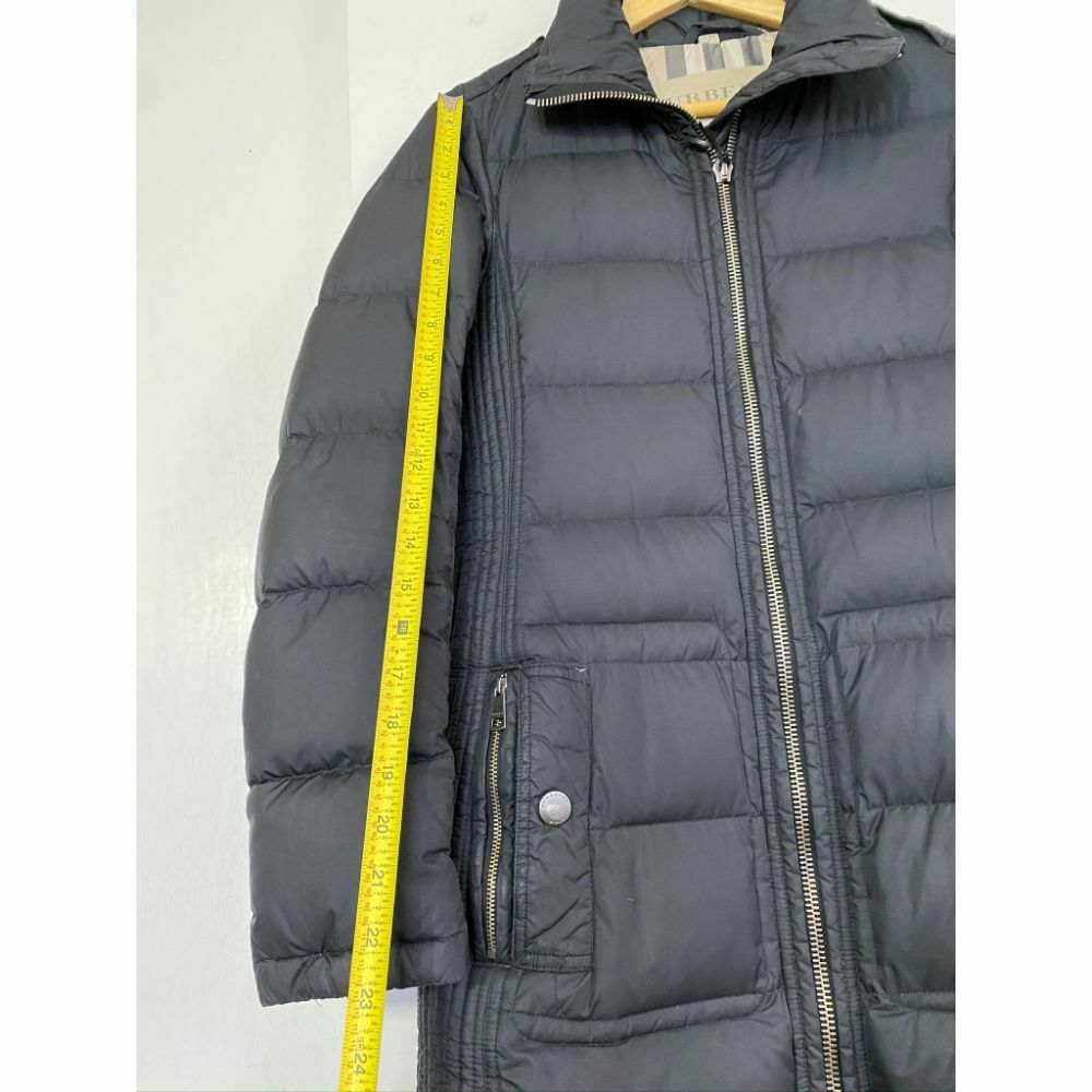 BURBERRY Womens Quilted Down Long Outerwear Jacket Small