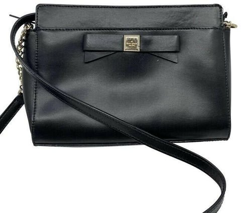 kate spade black leather cross body bag