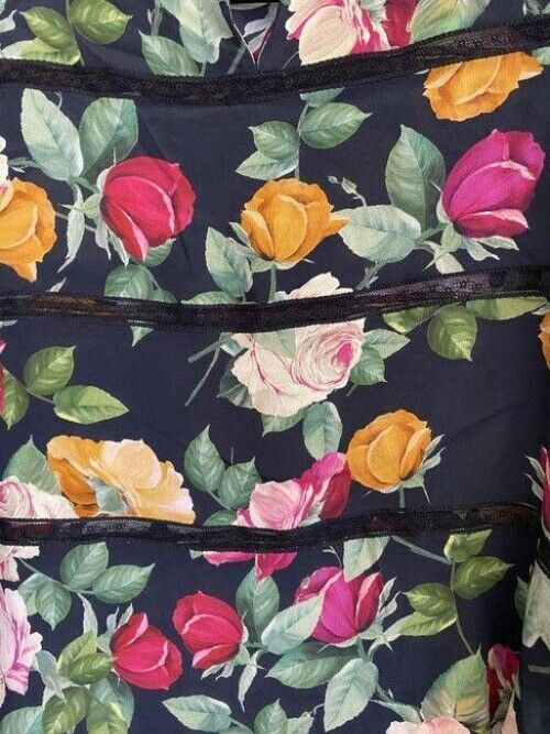 nicole miller multicolor new floral msrp blouse