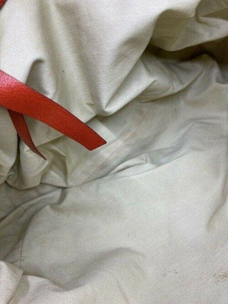 chloe red leather shoulder bag