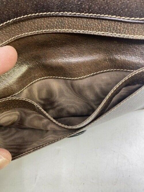 Gucci Brown Long Vintage Canvas Wallet