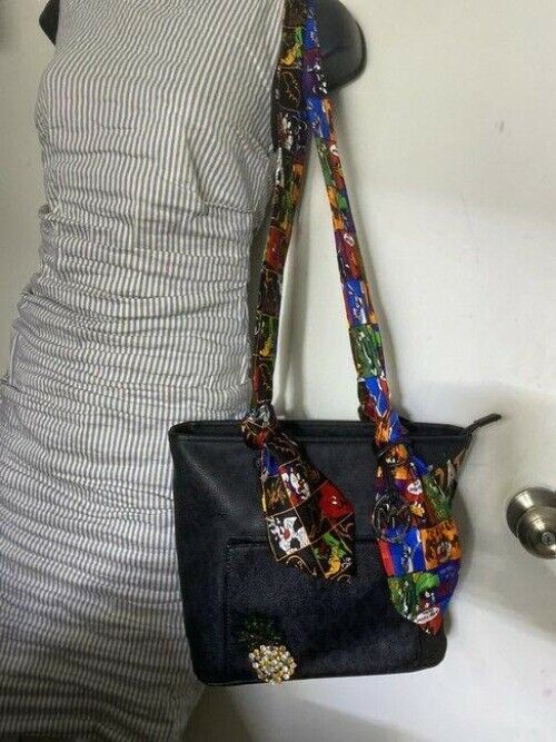 Michael kors w handshoulder customized by me w applique black shoulder bag