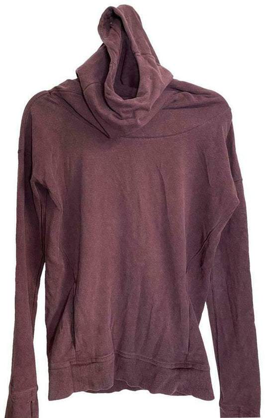 LULULEMON Womens Red Brown Long Sleeves Stylish Sweaters Size: 4