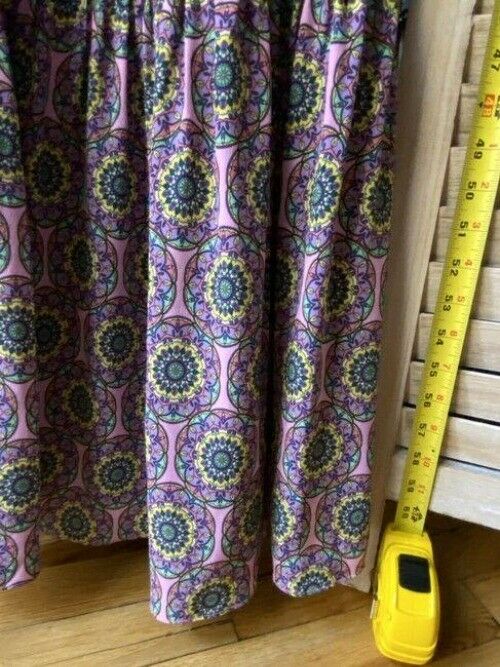 nicole miller pink blue yellow msrp long casual maxi dress
