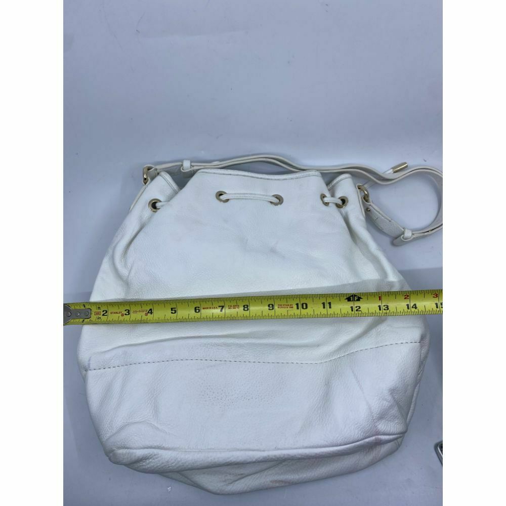 COLE HAAN White Large Leather Tote/ Shoulder Bag