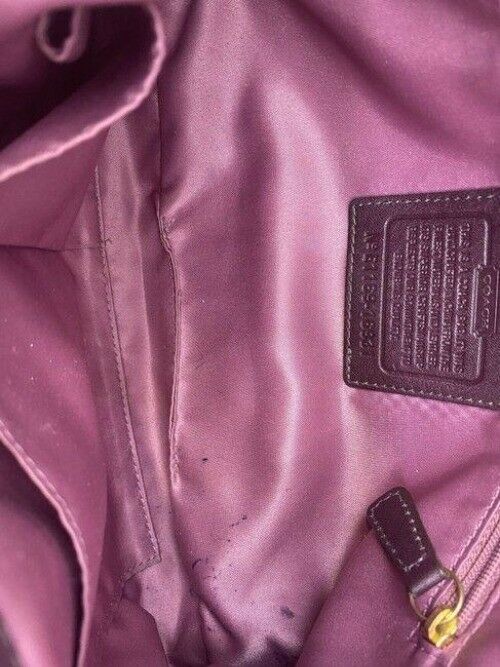 coach vintage rare brown leather cross body bag