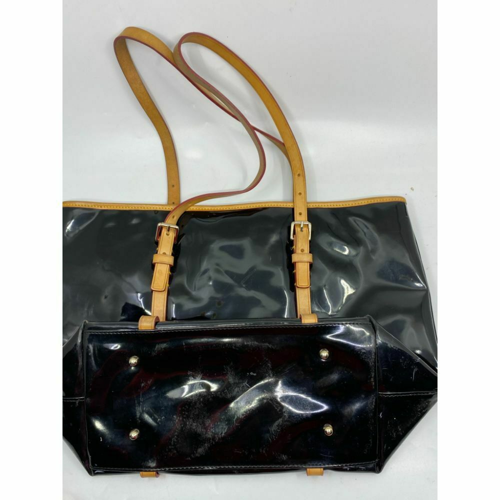 DOONEY & BOURKE Black Tan Patent Leather Tote Bag