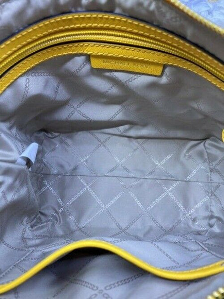 Michael Michael Kors Small Sullivan Convertible Top Zip Tote Yellow Leather Cros