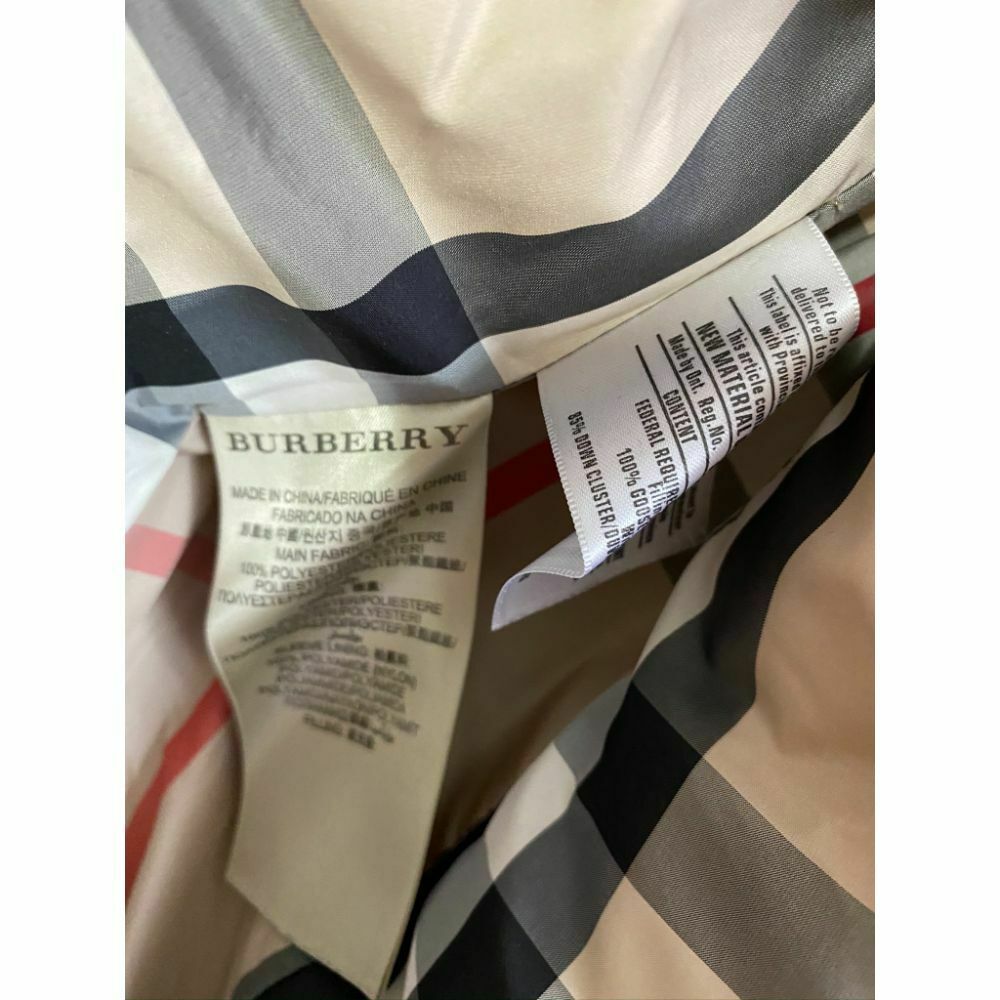 BURBERRY Womens Quilted Down Long Outerwear Jacket Small