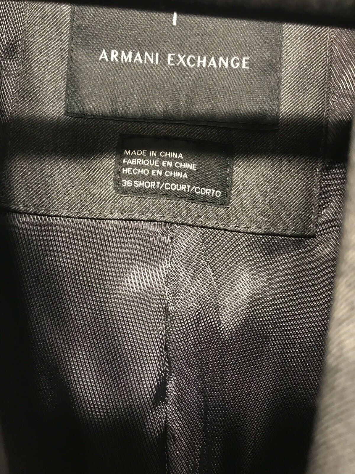 Armani Exchange Grey Jacket Size 36