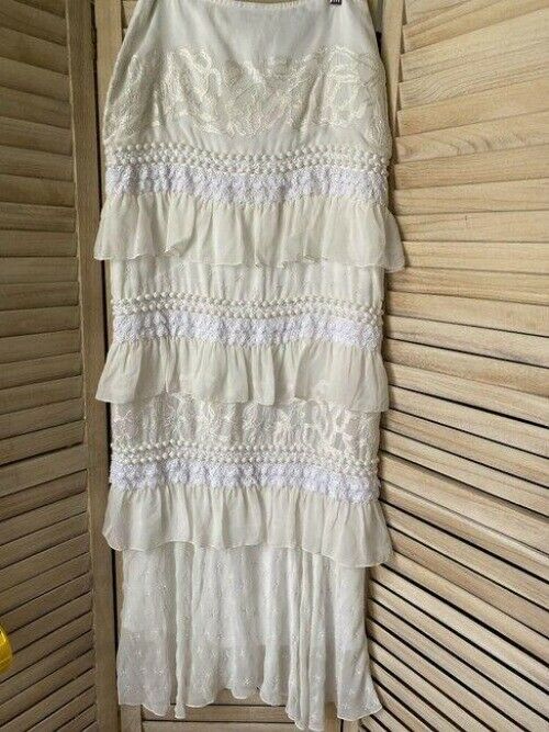 Nicole Miller cream layer msrp skirt