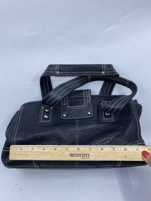 coach black leather shoulder bag