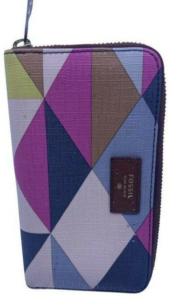 Fossil Triangles Multi Color Wristlet