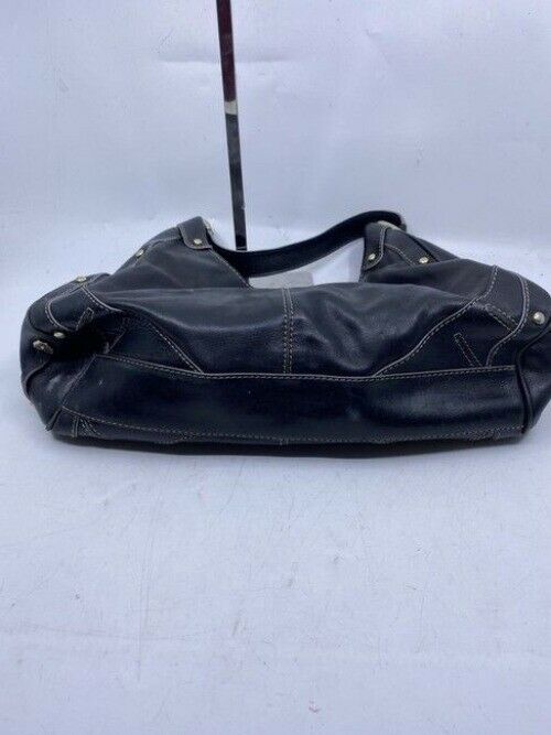 Cole Haan Medium Black Leather Shoulder Bag