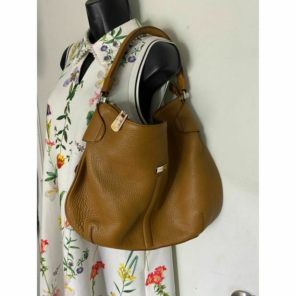 COLE HAAN Brown Large Leather Tote/ Shoulder Bag