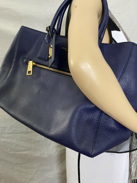 Marc Jacobs Navy Large Leather Tote bag