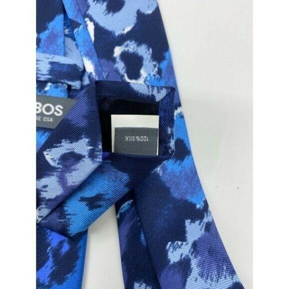 New! BONOBOS Navy Blue White Premium Neck Tie