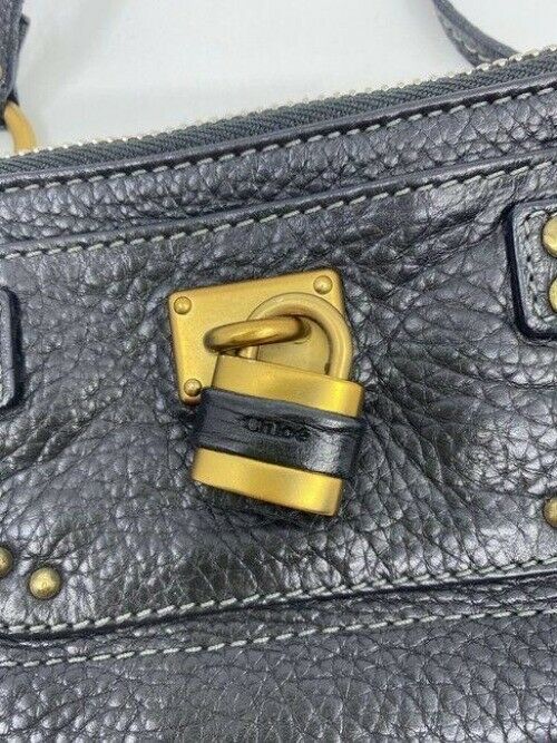 chloe mini purse made in italy black leather clutch