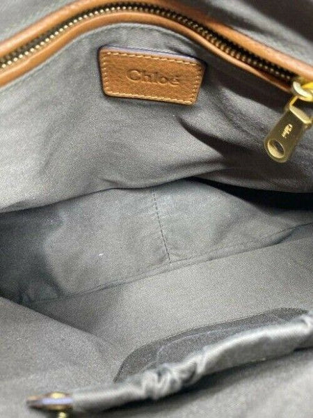 chloe marcie tan leather satchel
