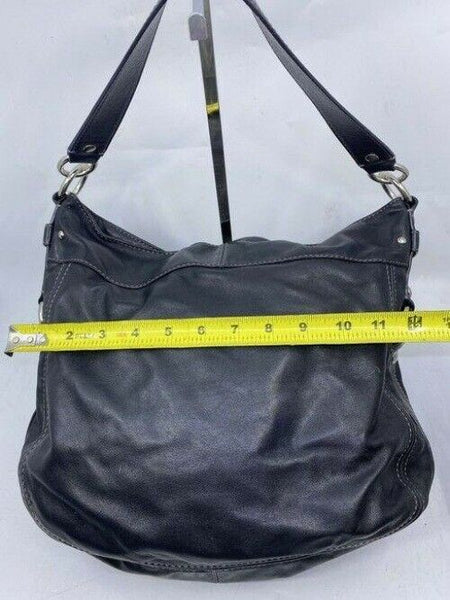 Coach xl shoulder black leather cross body bag
