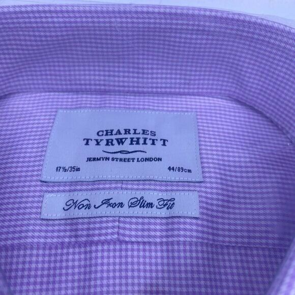 Charles Tyrwhitt Woodchester Lilac Twill Puppytooth NI SF