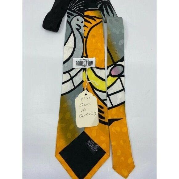 NWT Garfield Neck Tie Orange Black Novelty Item