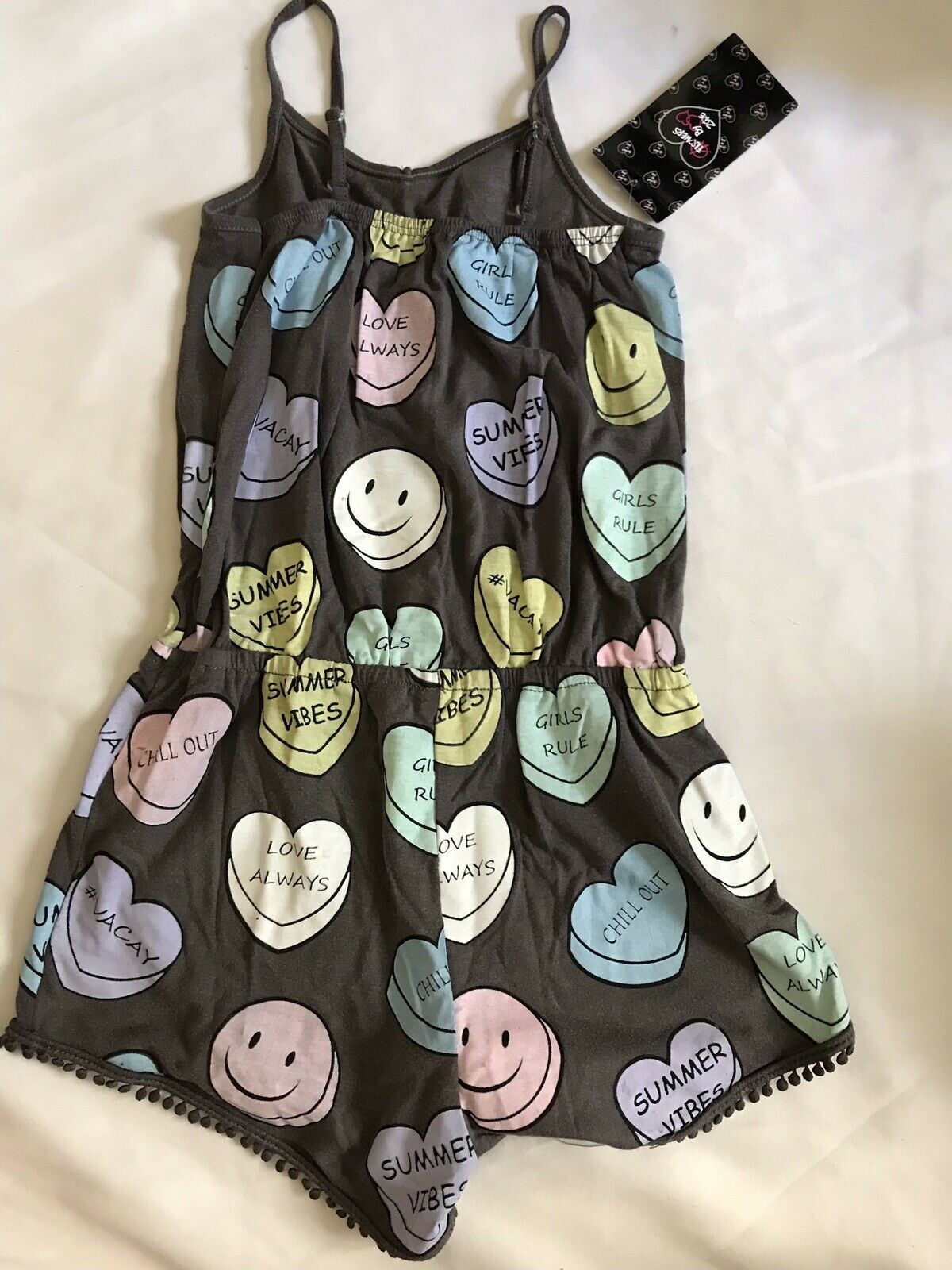 NWT! FLOWERS By ZOE Romper Girls Sz 5