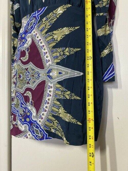 nicole miller multicolor new paisley msrp mid length formal dress