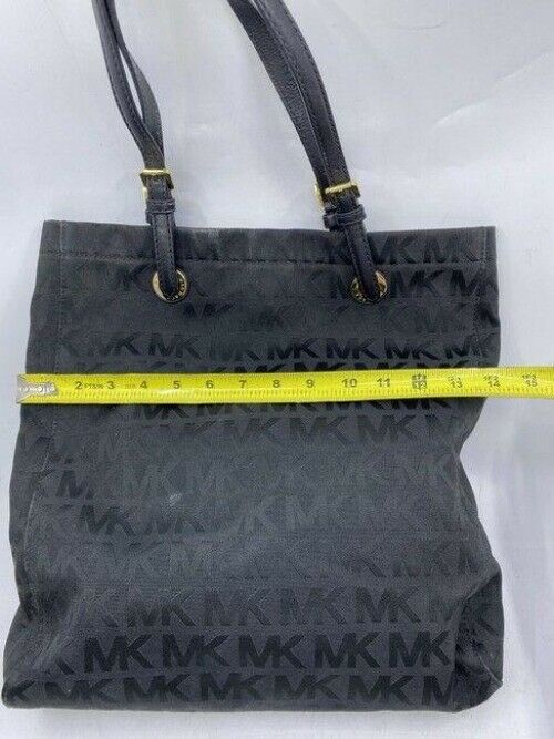 michael kors bag xl msrp black jacquard fabric tote