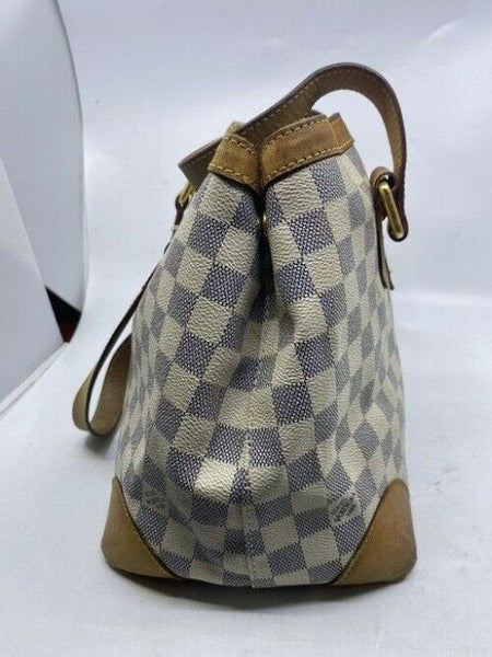 Louis Vuitton Hampstead Vintage Cream Damier Azur Canvas Shoulder Bag