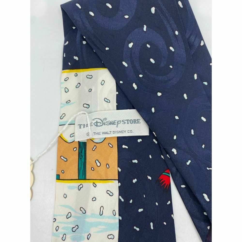New! Mickey and Friends Disney Blue White Red Christmas Theme Neck Tie Msrp 59