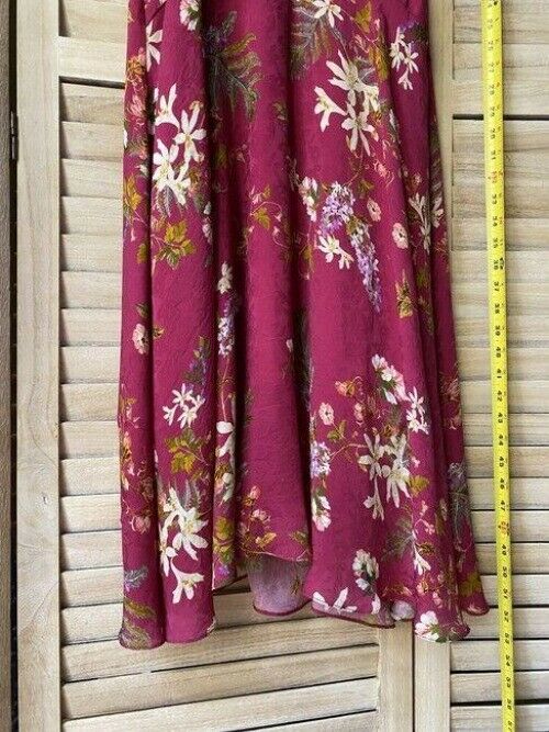 nicole miller purple green white floral msrp long casual maxi dress