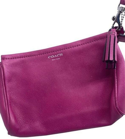 Coach Oversized Pink Leather Wristlet