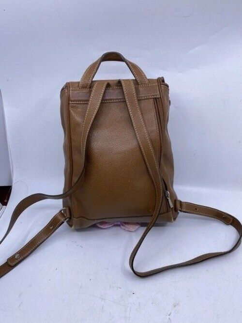 Longchamp Extra Back Pocket Brown Leather Backpack