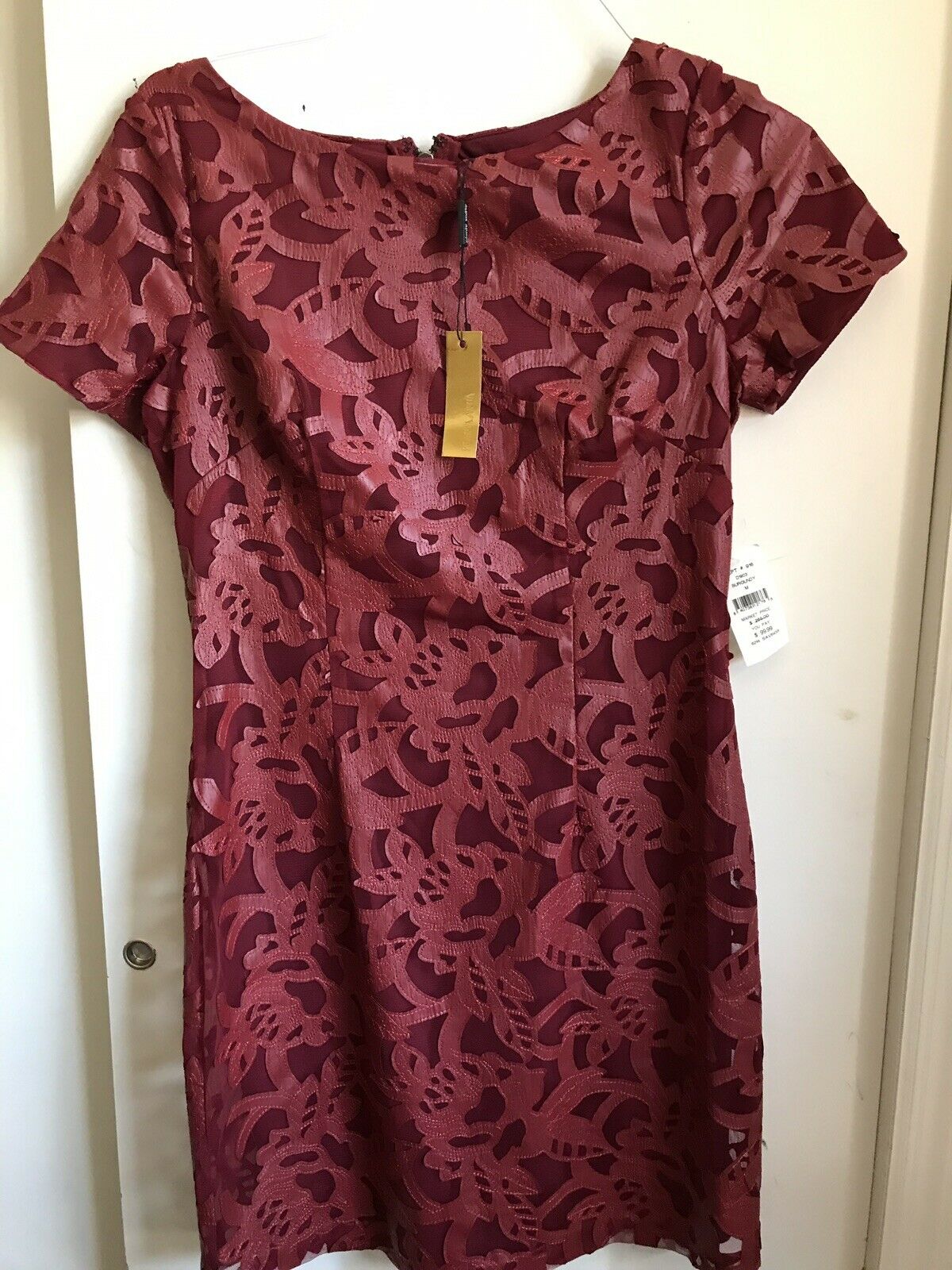 NWT Alexia Admor Burgundy Dress Medium