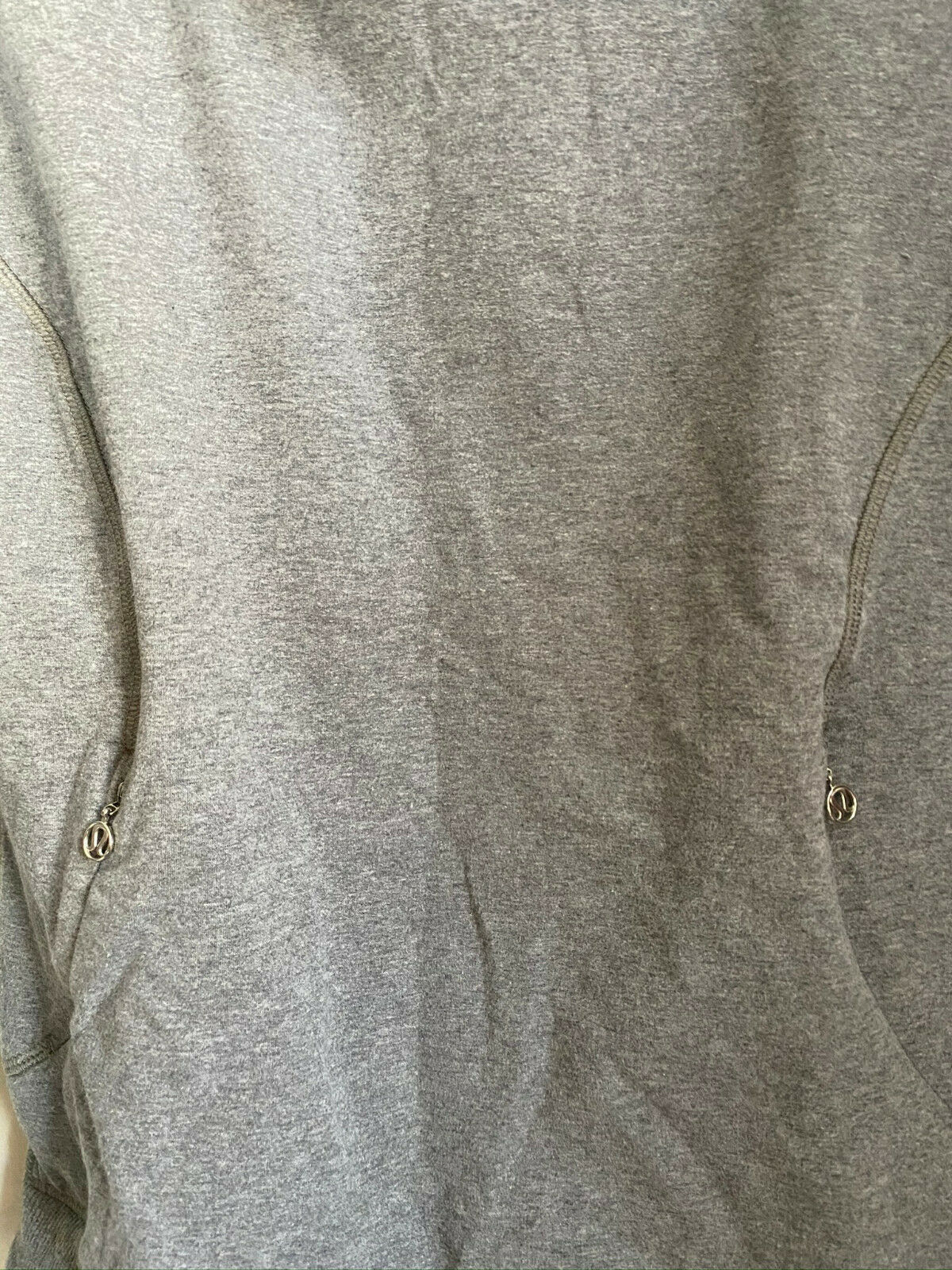 LULULEMON Womens Gray Long Sleeves Stylish Sweaters Size: 4