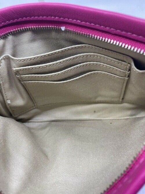 Coach Oversized Pink Leather Wristlet