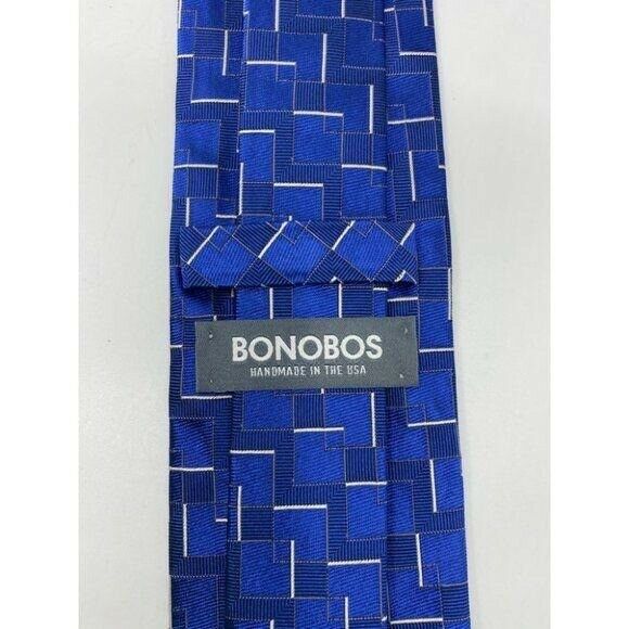 New! BONOBOS Blue Premium Neck Tie Made in USA