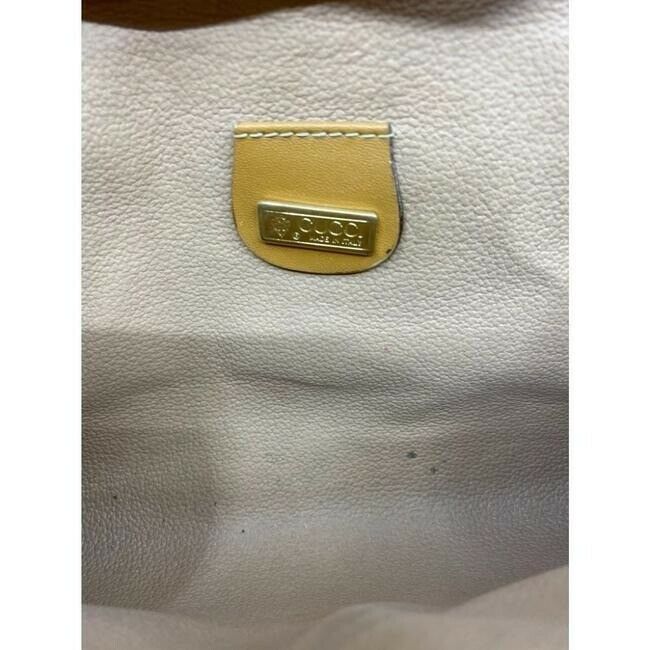 GUCCI Vintage Flap Coated Canvas Crossbody Bag w Leather trim