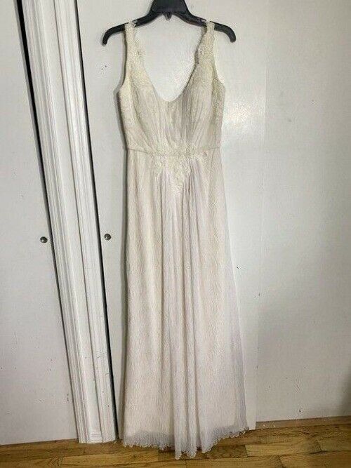 Birnbaum And Bullock Nude Gown Sample Piece Long Formal Dress