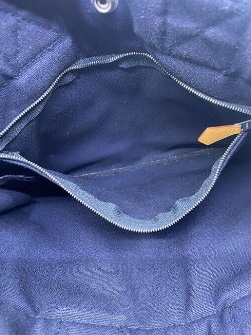 Hermes Fourre Tout Pm Navy Cotton Tote