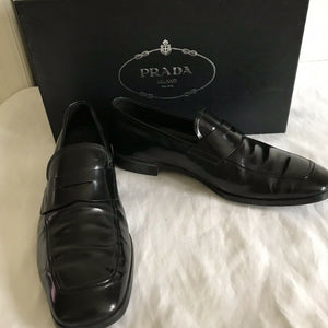 PRADA mens Leather Dress Shoes 6.5